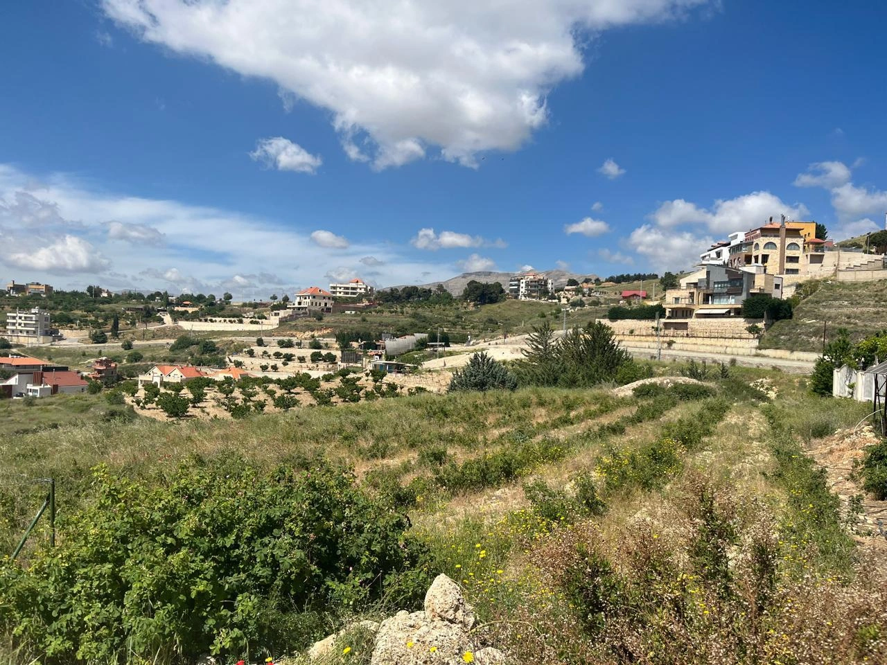 Zahle dhour land 1300 sqm for sale panoramic view – Dhour, Zahleh
