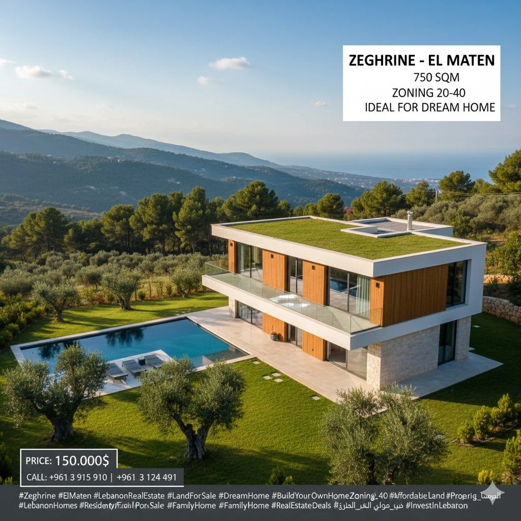 Land for sale in zeghrine – maten