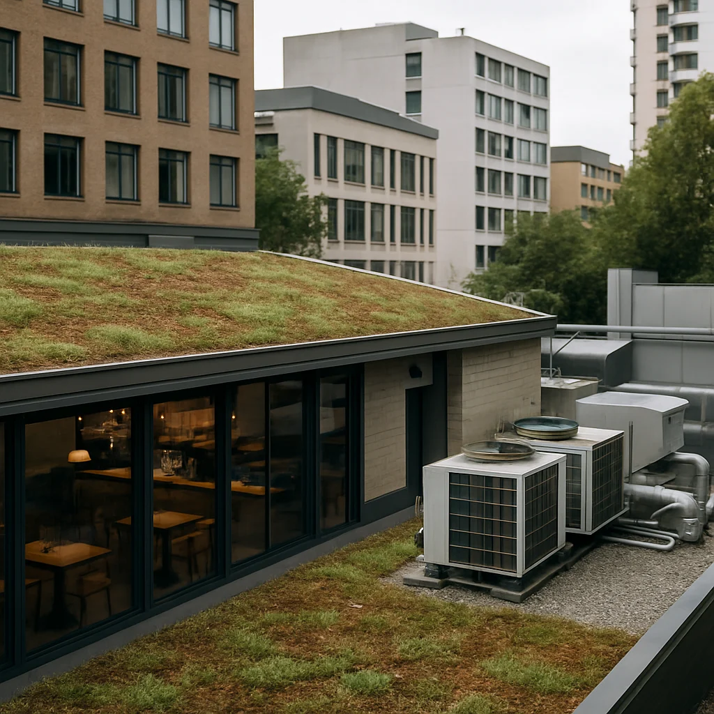 Harnessing Urban Cooling: A Checklist for Integrating Green Roofs in Bars and Cafes