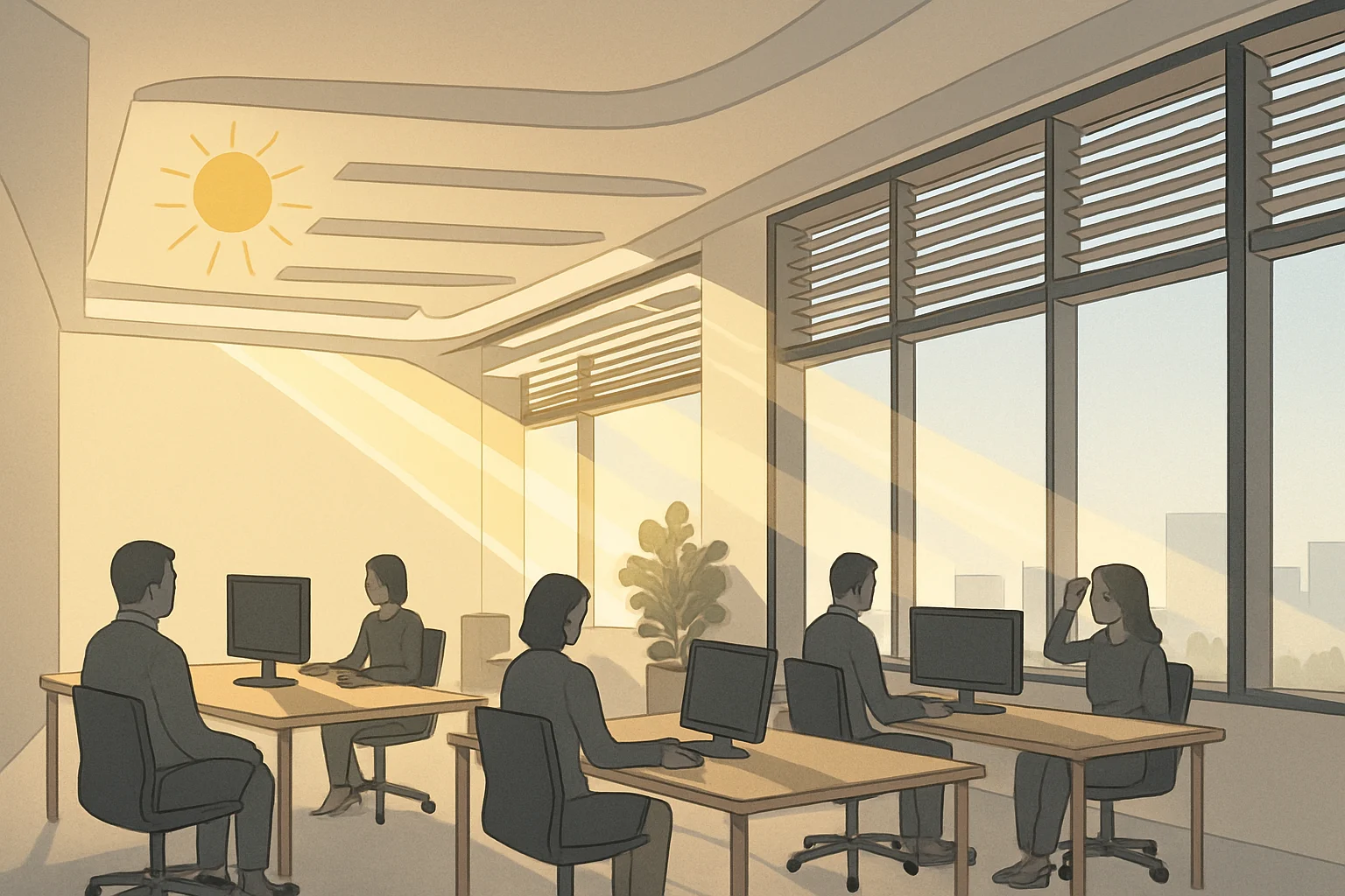 Maximizing Daylight Autonomy and Glare Control in Office Architecture