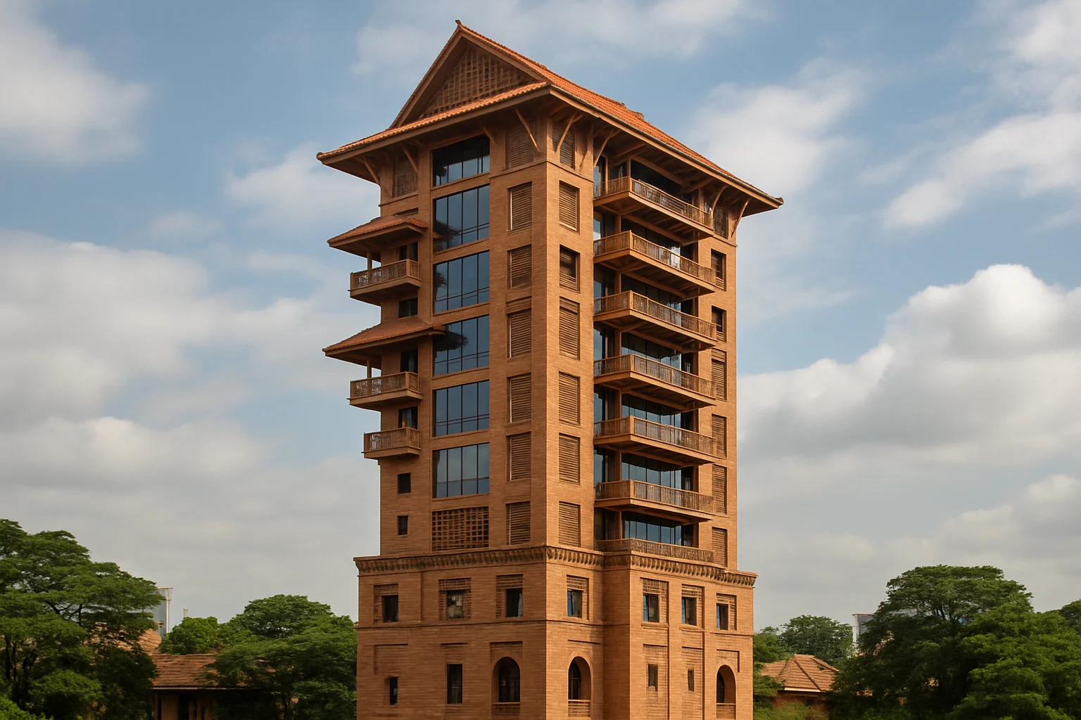 Reinterpreting Vernacular Materials in High-Rise Architecture: A Journey Towards Sustainable Urban Developments