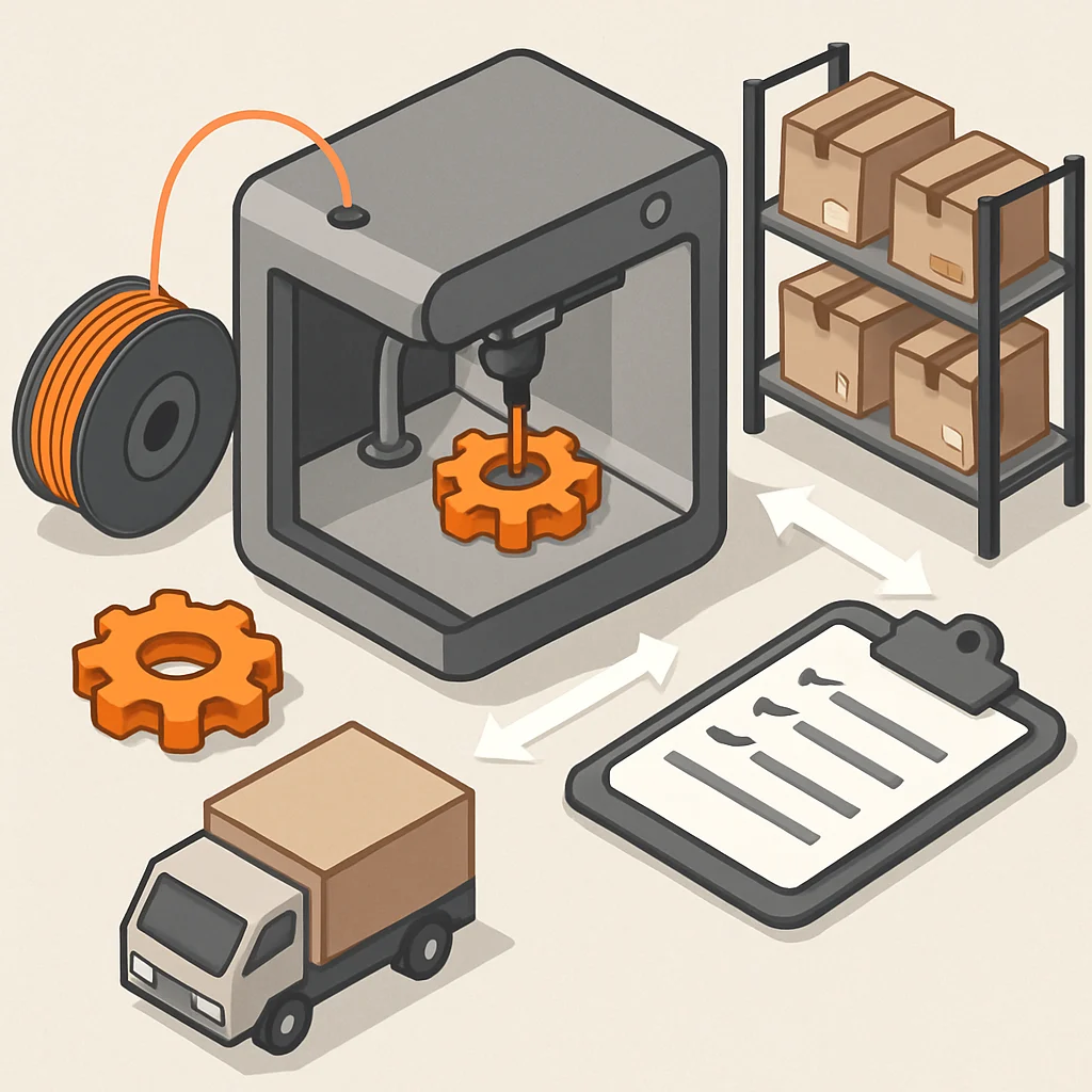 Revolutionizing Supply Chain Management Through 3D Printing Innovation – technical illustration