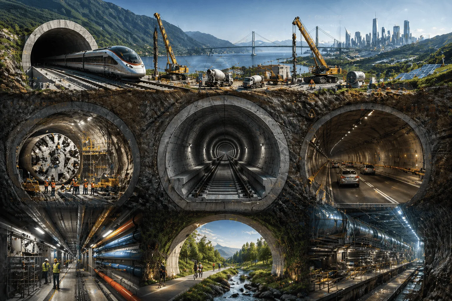Tunnels in Modern Infrastructure: Structure, Challenges, Innovations, and Strategic Value