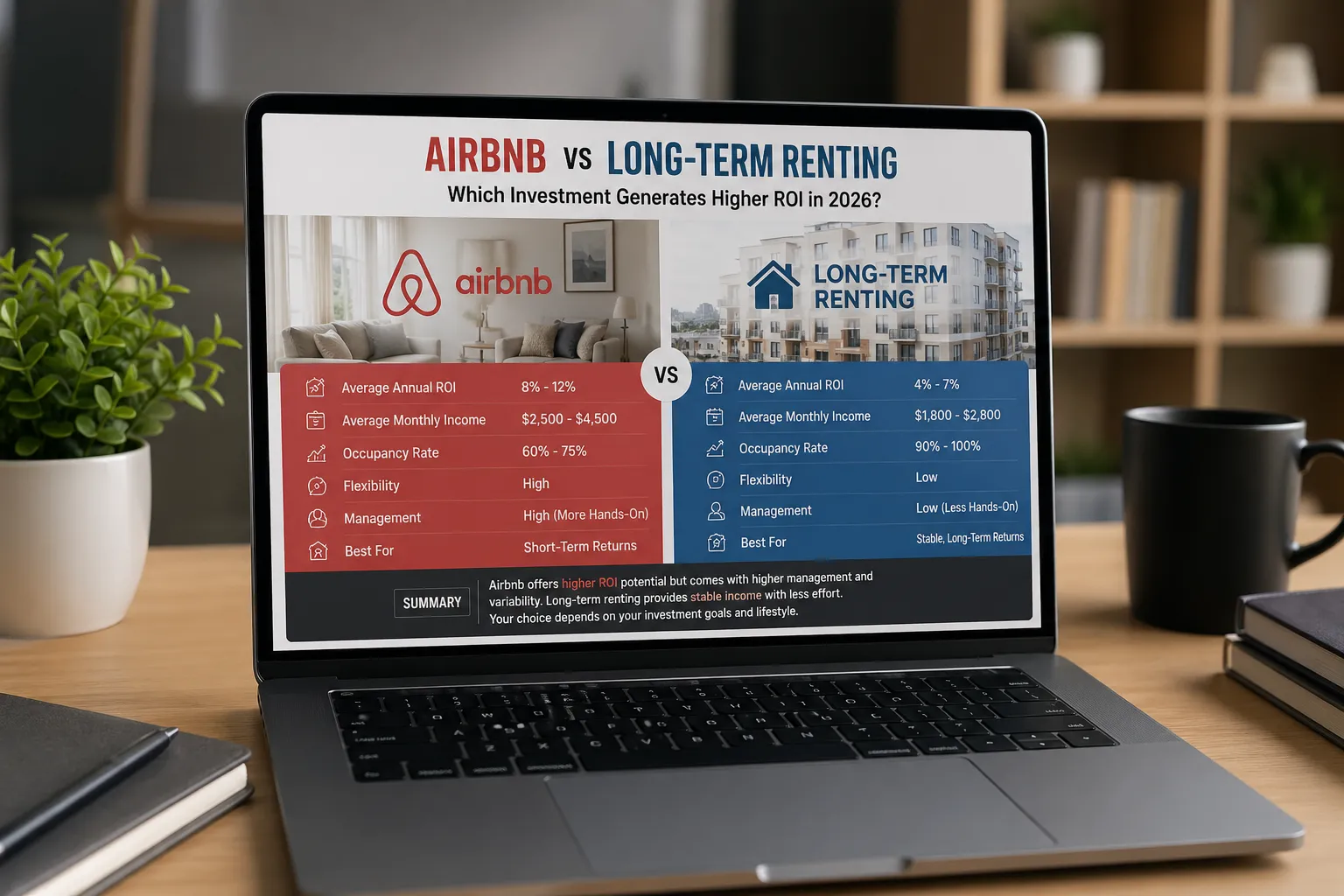 Airbnb vs Long-Term Renting: Which Investment Generates Higher ROI in 2026?