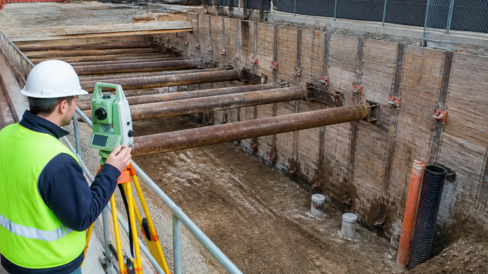 Excavation Support Monitoring: Inclinometers, Survey Points, Crack Gauges, and Trigger Levels