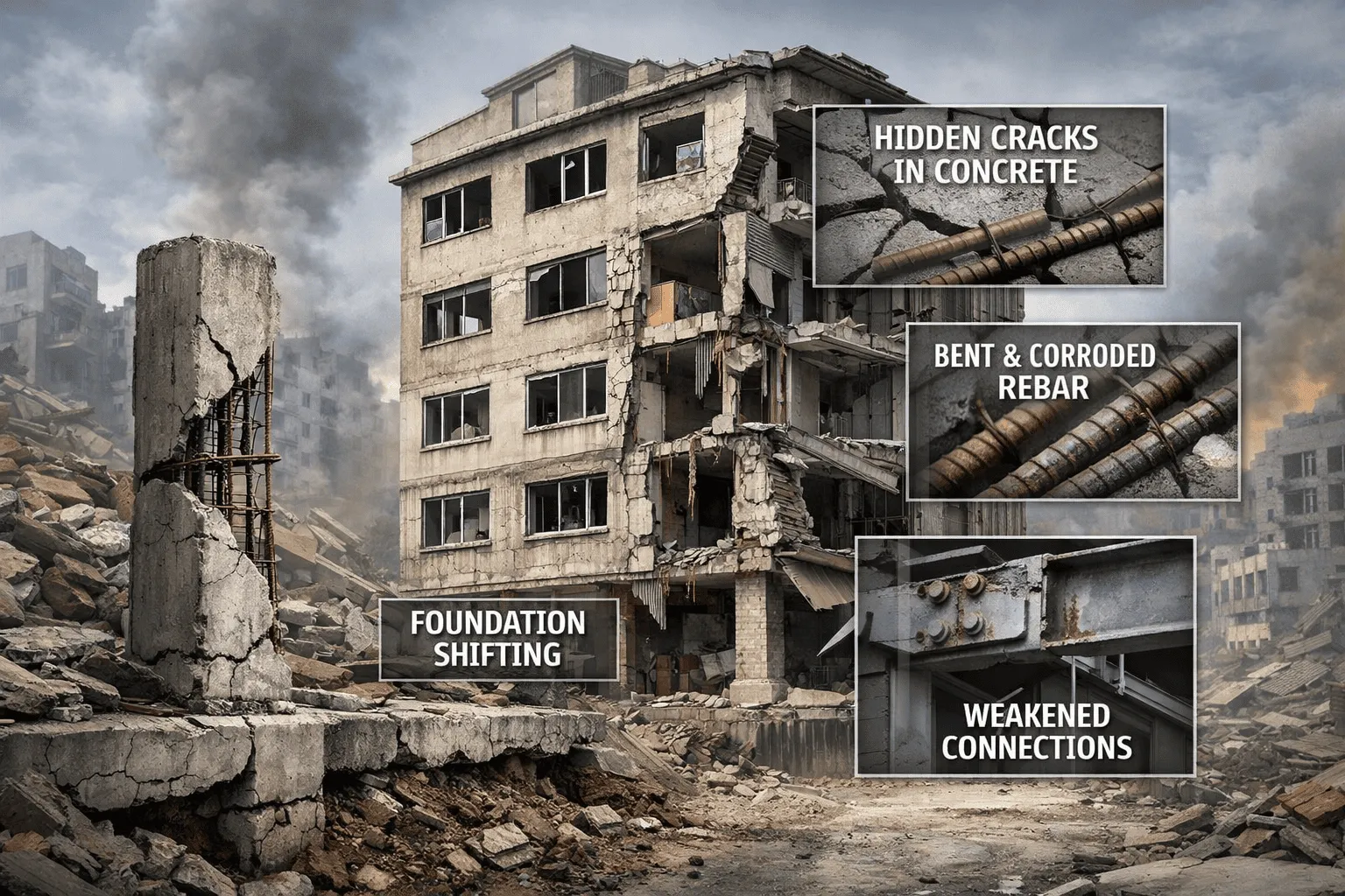 Hidden Structural Damage in Buildings After War: Risks Beyond Visible Destruction